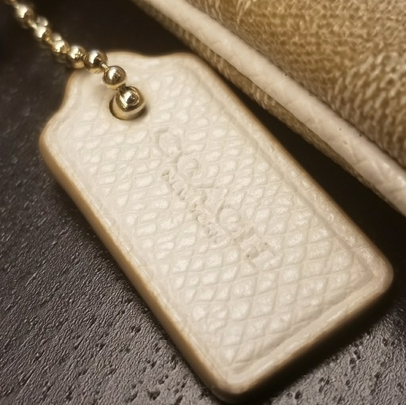 Beige Coach Wristlet - Picture 2 of 4